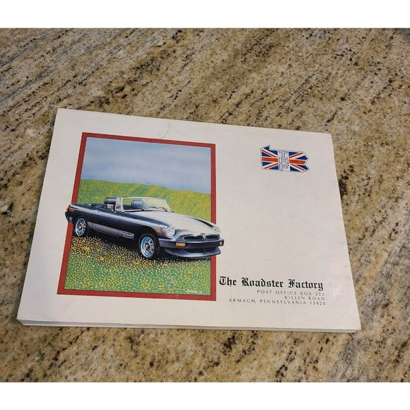 1992 MGB/MGB-GT Preliminary Spare Parts Catalogue from The Roadster Factory - Picture 2 of 11